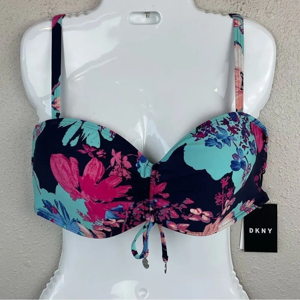 NWT DKNY Bikini Top Size XL